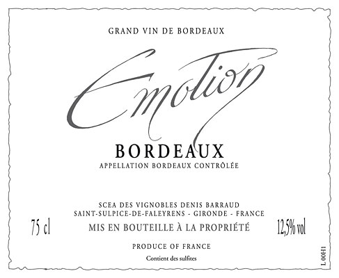 Label Bordeaux Emotion
