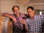 Denis Barraud et Franck Descudé, associé sur l'exploitation depuis 1991
